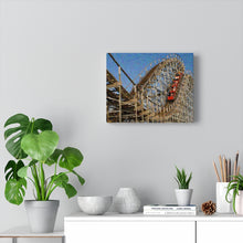 Load image into Gallery viewer, Gouache Digital Art painting Wildwood Wooden Roller Coaster Wall Art Print