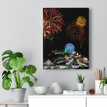 Load image into Gallery viewer, Gouache Digital Art painting Wildwood New Jersey fireworks Wall Art Print