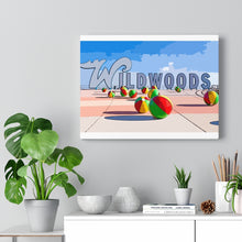 Load image into Gallery viewer, Wildwood Crest Sign Cartoon Art Wall Decor Art Paint Beach Painting