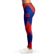 Load image into Gallery viewer, Chicago Personalized Leggings Red & Blue