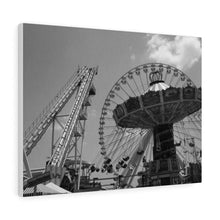 Load image into Gallery viewer, Black and White Photography Wall Art Print Wildwood NJ Boardwalk