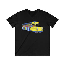 Load image into Gallery viewer, Watch The Tramcar Please Wildwood NJ In Black Men's Fitted V-Neck Short Sleeve Tee