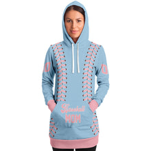 Load image into Gallery viewer, Personalized Long Hoodie Light Blue & Pink