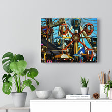 Load image into Gallery viewer, Watercolor Painting Wall Art Print Morey's Piers Wildwood New Jersey