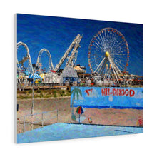 Load image into Gallery viewer, Gouache Digital Art painting Wall Art Print Wildwood NJ Skyline