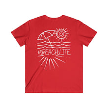 Load image into Gallery viewer, Wildwood is our Happy Place Men's Fitted V-Neck Short Sleeve Tee