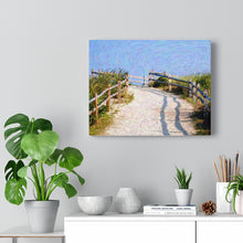 Load image into Gallery viewer, Gouache Digital Art painting Wall Art Print Beach Path Cape May