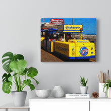 Load image into Gallery viewer, Gouache Digital Art painting Wall Art Print Wildwood Boardwalk Tramcar
