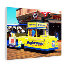 Load image into Gallery viewer, Watercolor Painting Wall Art Print Wildwood Boardwalk Tramcar