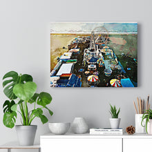 Load image into Gallery viewer, Oil Painting Wall Art Print Wildwood New Jersey Shore Beach