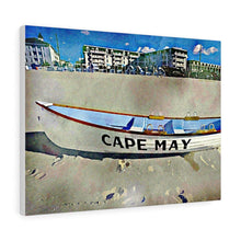 Load image into Gallery viewer, Oil Painting Wall Art Print Lifeboat Beach Cape May NJ