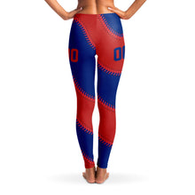 Load image into Gallery viewer, Chicago Personalized Leggings Red & Blue