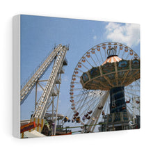 Load image into Gallery viewer, Canvas PrintWildwood Theme Park Large Swings