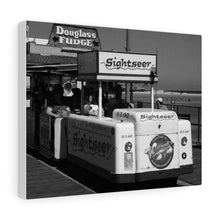 Load image into Gallery viewer, Black and White Photography Wall Art Print WIldwood Boardwalk Tramcar