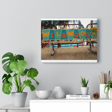 Load image into Gallery viewer, Gouache Digital Art painting Wildwood NJ Bench Wall Art Print