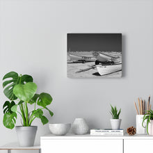 Load image into Gallery viewer, Black and White Photography Wall Art Print Wildwood Crest life guard boats New Jersey beach