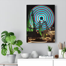 Load image into Gallery viewer, Cartoon Art Wall Decor Art Paint Beach Painting Ferris Wheel Amusement park