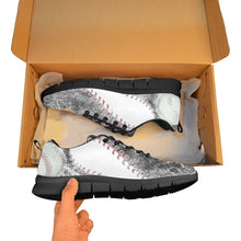 Load image into Gallery viewer, Baseball Sneakers Black & White