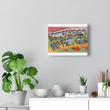 Load image into Gallery viewer, Wildwood By The Sea Postcard Home Decor Wall Art Print Canvas NJ