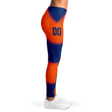 Load image into Gallery viewer, New York Personalized Leggings Blue & Orange