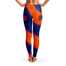 Load image into Gallery viewer, New York Personalized Leggings Blue & Orange
