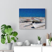 Load image into Gallery viewer, Gouache Digital Art painting Wall Art Print Wildwood Crest life guard boats New Jersey beach