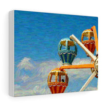 Load image into Gallery viewer, Gouache Digital Art painting Wall Art Print Wildwood Moreys Piers Beach Sky