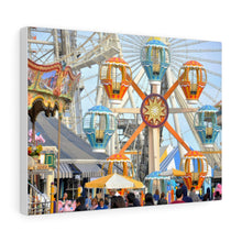 Load image into Gallery viewer, Canvas Print Morey's Piers Hot Air Balloons Wildwood New Jersey