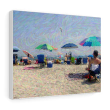 Load image into Gallery viewer, Gouache Digital Art painting Wall Art Print Sunset beach Wildwood Crest