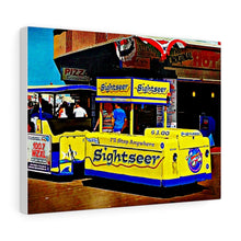 Load image into Gallery viewer, Oil Painting Wall Art Print Wildwood Boardwalk Tramcar