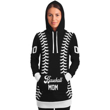 Load image into Gallery viewer, Black and white Personalized Long Hoodie