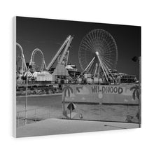 Load image into Gallery viewer, Black and White Photography Wall Art Print Wildwood Jersey Shore Ocean View