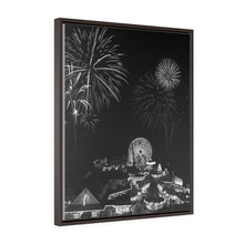 Load image into Gallery viewer, Wildwood New Jersey fireworks Black and White Wall Art Print