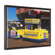 Load image into Gallery viewer, Canvas Print Wildwood New Jersey Shore Boardwalk Tramcar