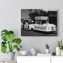 Load image into Gallery viewer, Black and White Photography Wall Art Print Wildwood NJ Tramcar
