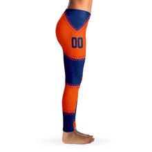 Load image into Gallery viewer, New York Personalized Leggings Blue & Orange