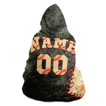 Load image into Gallery viewer, San Francisco Baseball Personalized Hooded Blanket Black & Tan