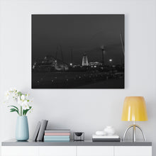 Load image into Gallery viewer, Black and White Photography Wall Art Print Sunset Wildwood New Jersey