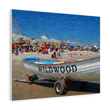 Load image into Gallery viewer, Gouache Digital Art painting Wall Art Print Wildwood Jersey Shore Ocean View