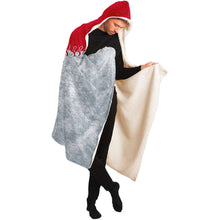 Load image into Gallery viewer, Seattle Baseball Personalized Hooded Blanket Red & Silver