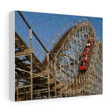 Load image into Gallery viewer, Gouache Digital Art painting Wildwood Wooden Roller Coaster Wall Art Print