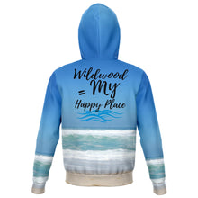 Load image into Gallery viewer, Wildwood is my happy place ocean Hoodie