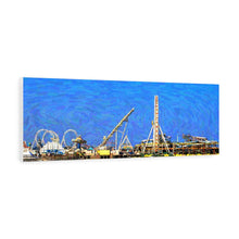 Load image into Gallery viewer, Gouache Digital Art painting Wall Art Print Panoramic Wildwood New Jersey boardwalk