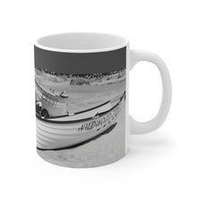 Load image into Gallery viewer, Black and White Wildwood NJ Coffee Or Tea Mug 11oz