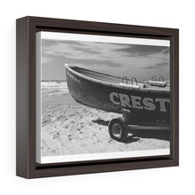 Load image into Gallery viewer, Wildwood Crest Lifeguard Boat Black and White Photography Wall Art Print