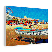 Load image into Gallery viewer, Oil Painting Wall Art Print Wildwood Crest Beach