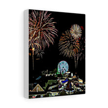 Load image into Gallery viewer, Wildwood New Jersey fireworks Oil Painting Wall Art Print