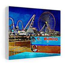 Load image into Gallery viewer, Oil Painting Wall Art Print Wildwood Jersey Shore Ocean View