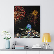 Load image into Gallery viewer, Gouache Digital Art painting Wildwood New Jersey fireworks Wall Art Print