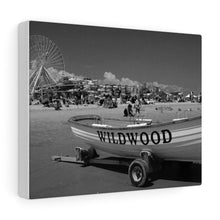 Load image into Gallery viewer, Black and White Photography Wall Art Print Wildwood New Jersey shore beach